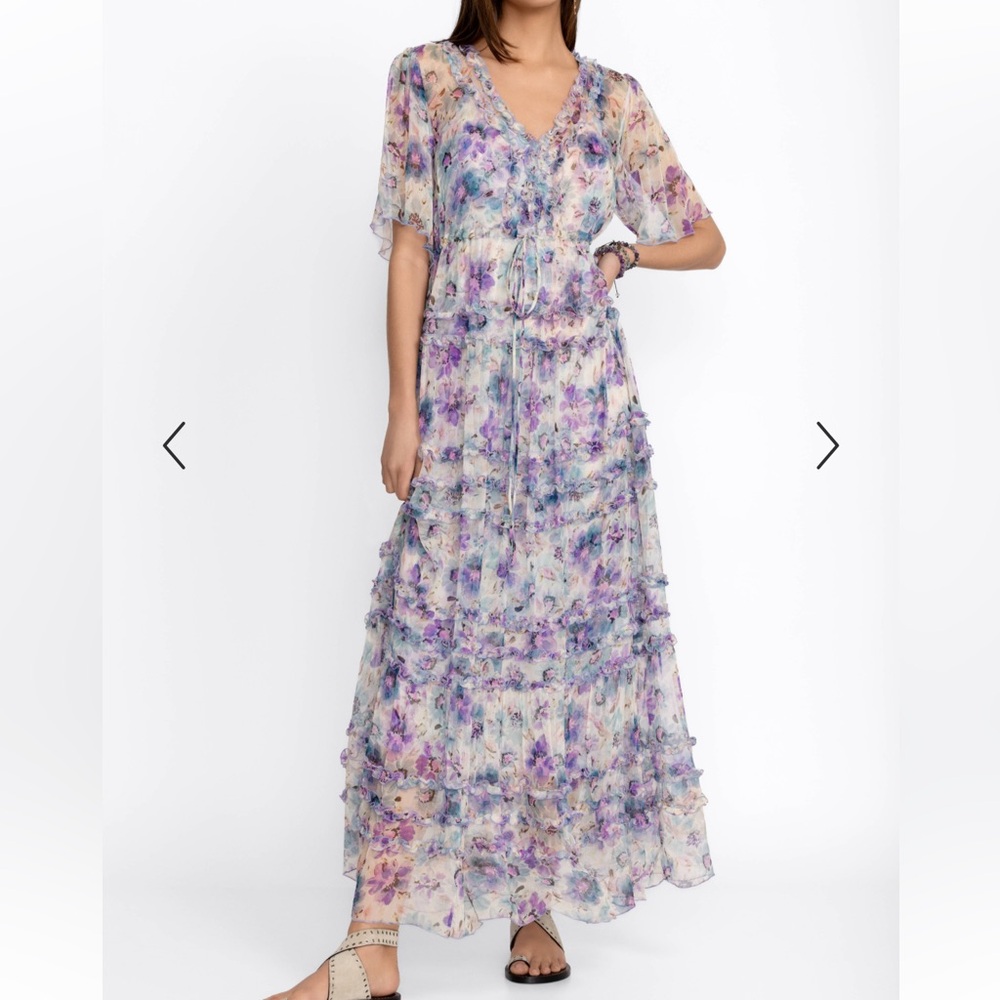 Johnny Was Glinda Silk Maxi Dress